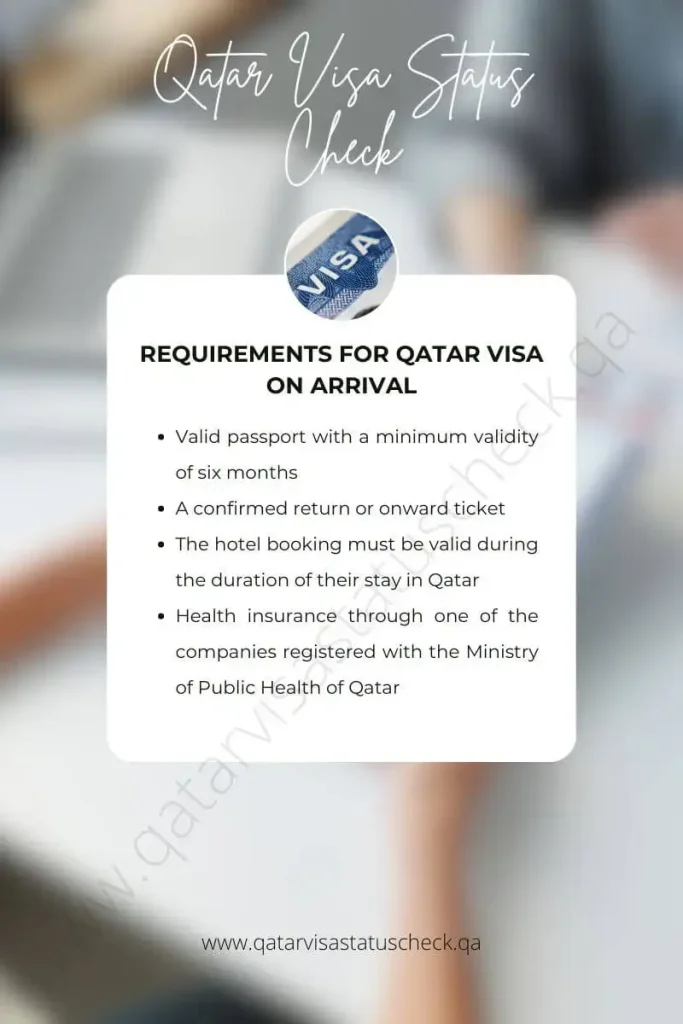 Requirements for Qatar Visa on Arrival