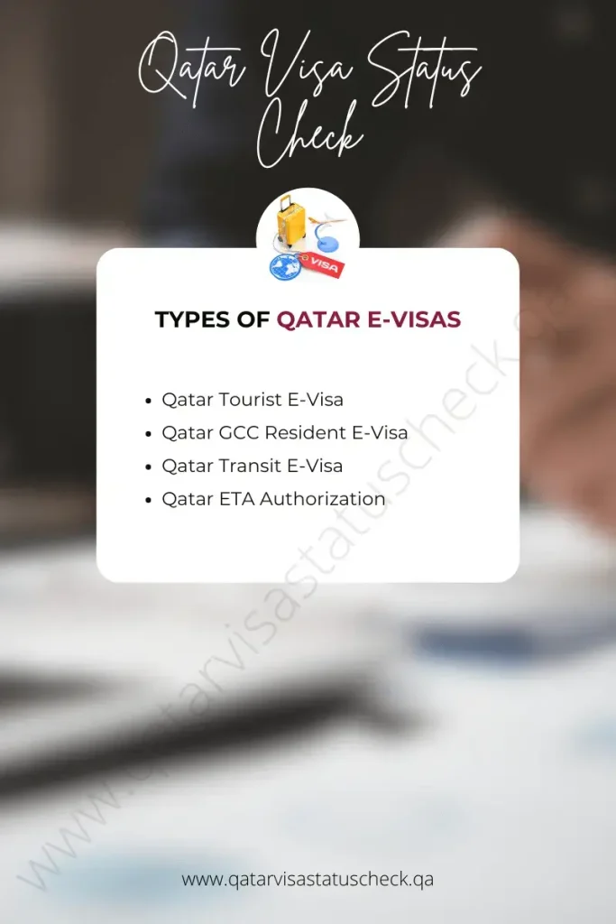 Types of Qatar E-Visas