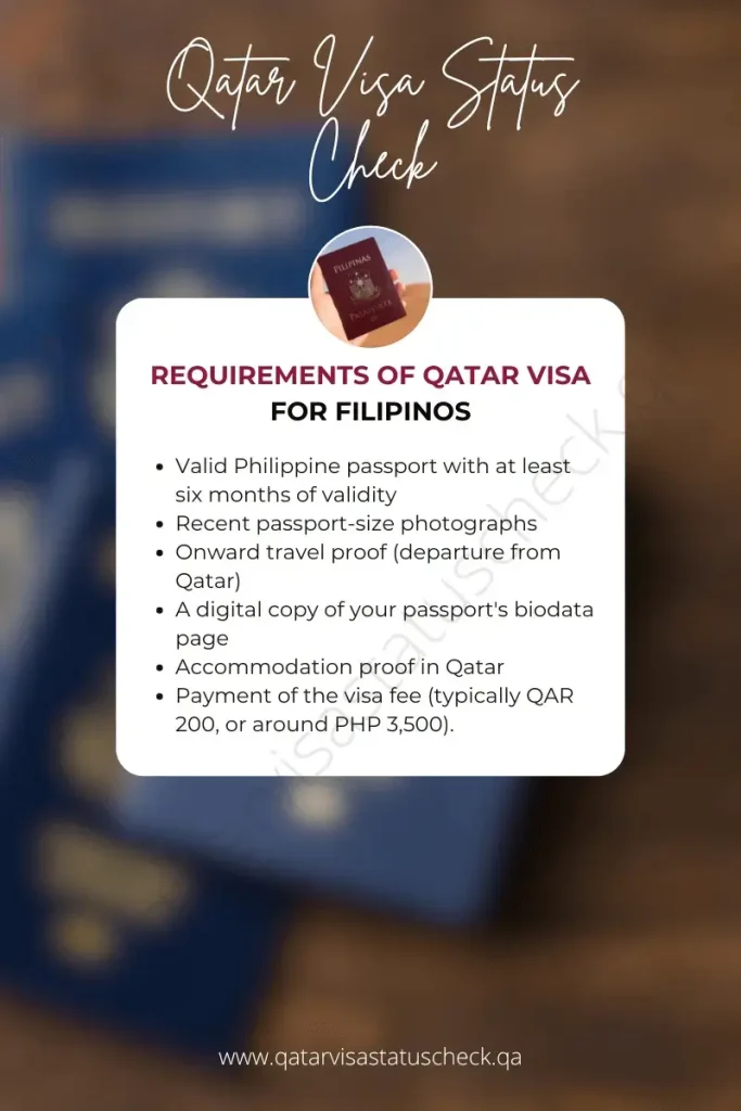 Requirements of Qatar Visa for Filipinos