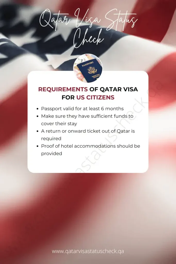 Requirements of Qatar Visa for US citizens