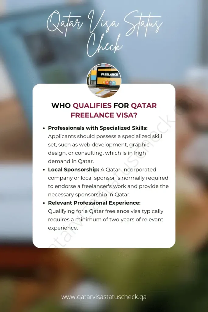 Who Qualifies for Qatar Freelance Visa